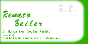 renato beiler business card